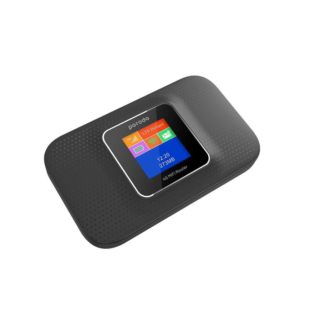 PORODO 4G LTE 3G PORTABLE HIGH SPEED ROUTER PD-PRT4GR-BK thumbnail 5