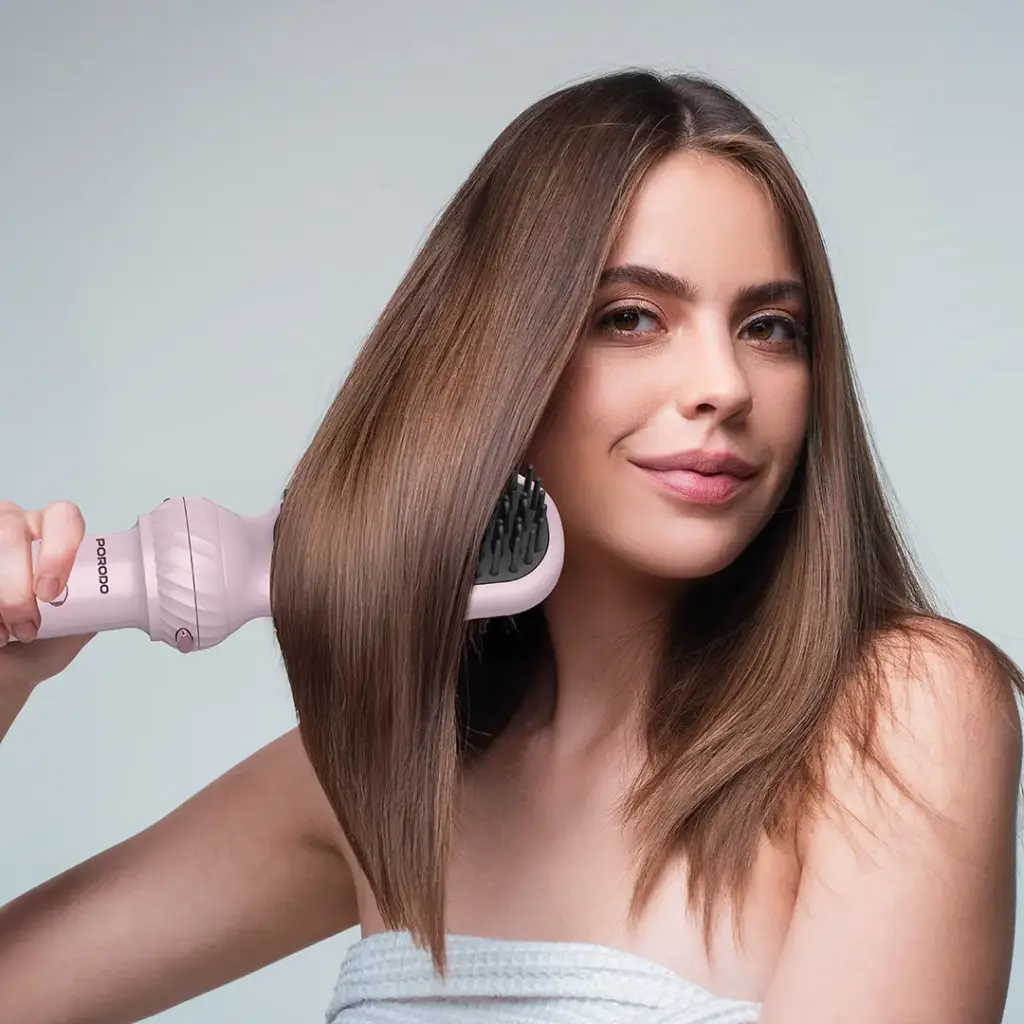 PORODO 5 IN 1 HAIR STYLING TOOL AUTO WRAP CURLING & STRAIGHTENING PINK PDLFST218PK thumbnail 15