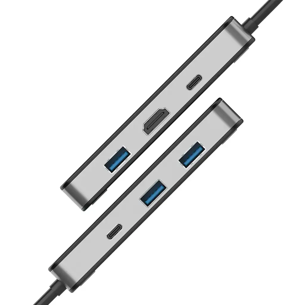 PORODO 6 IN 1 MULTI PORT USB C HUB GRAY PDTC630GY thumbnail 14