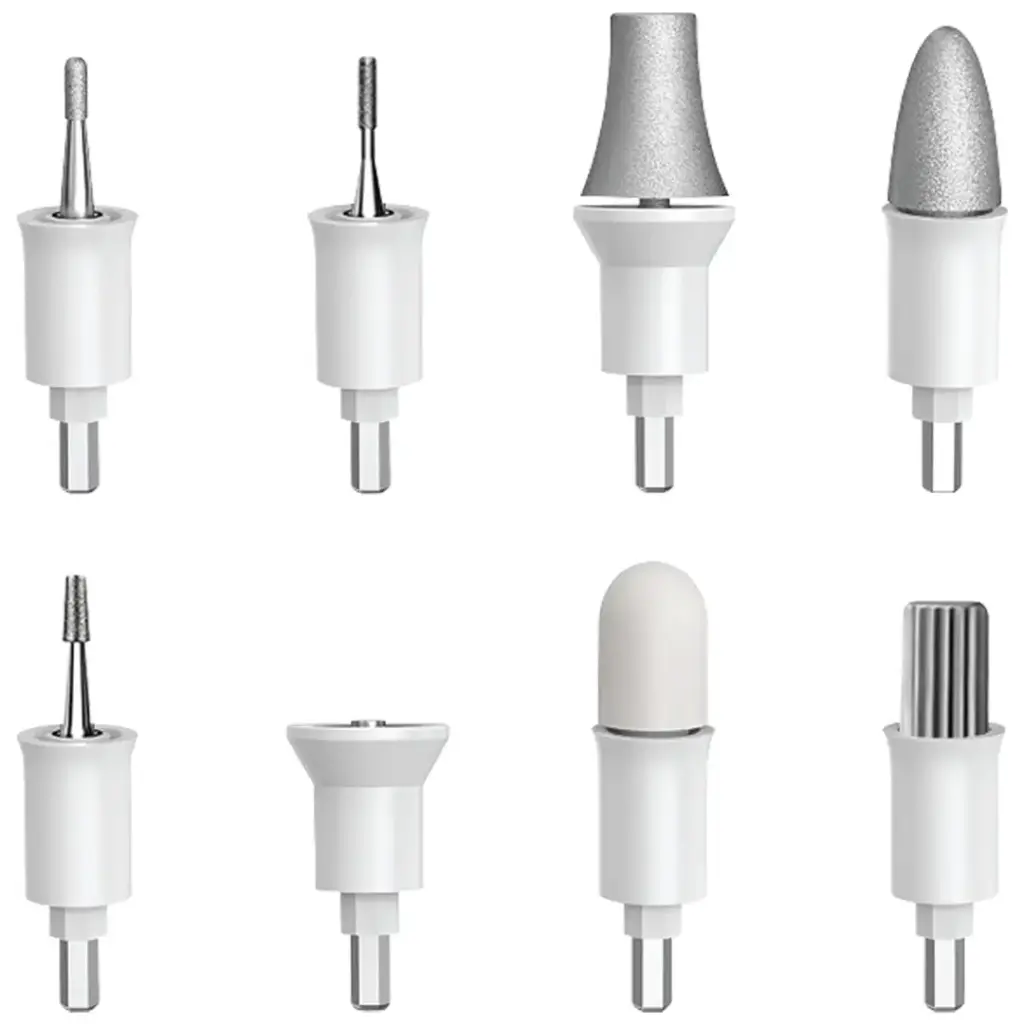 PORODO 8 IN 1 RECHARGEABLE ELECTRIC NAIL DRILL WHITE PDLFSTA0L12WH thumbnail 4
