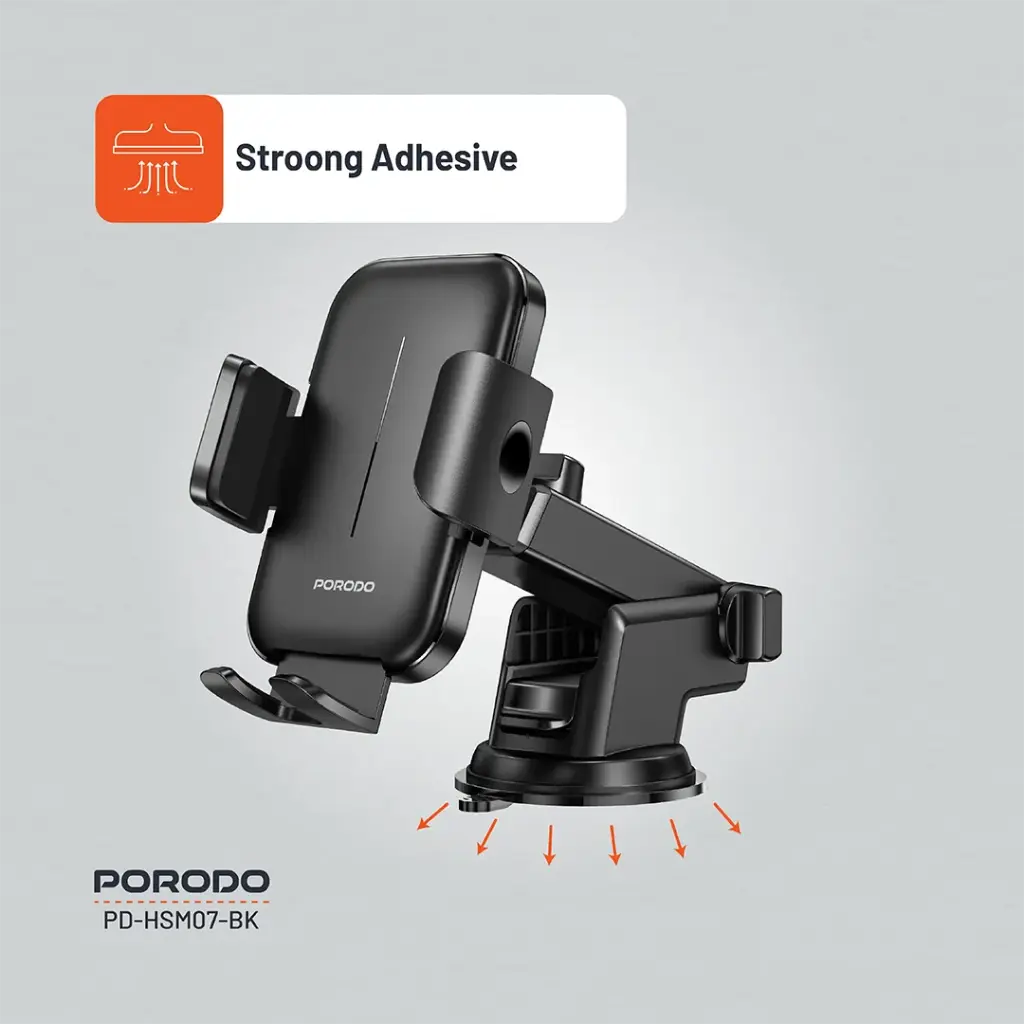 PORODO ADJUSTABLE CLAMPS DASH AND WINDSHIELD MOUNT BLACK PD-HSM07-BK thumbnail 8