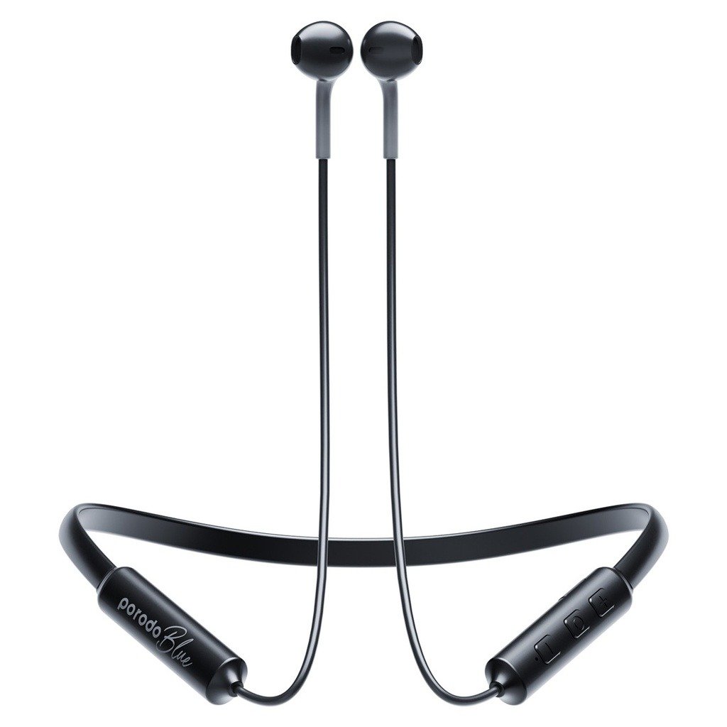 Porodo Blue ENC Neckband Apple Buds Earphone Black PB-NKBAB-BK thumbnail 4