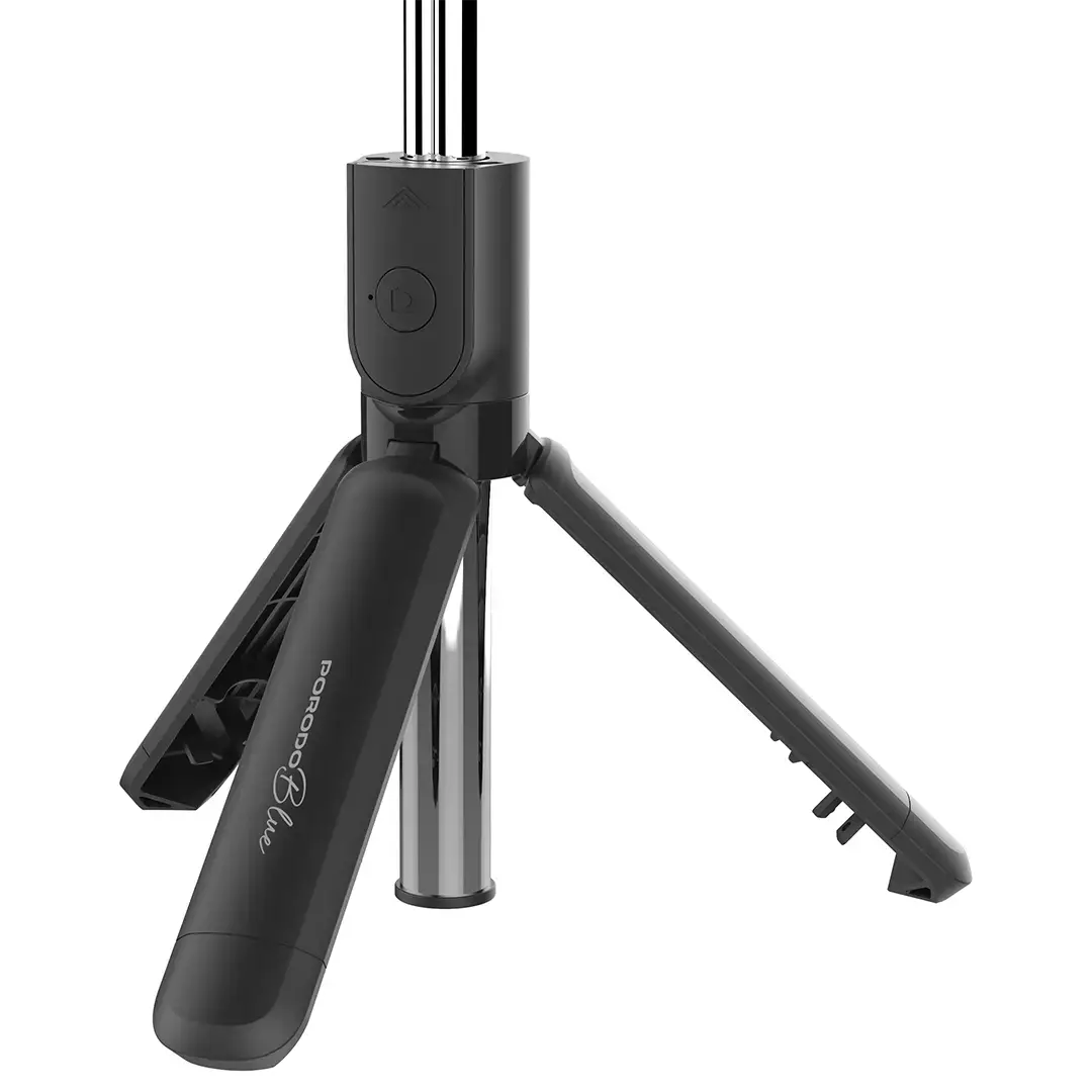 PORODO BLUE FLEXI TRIPOD SELFIE STICK WITH FOLDABLE TRIPOD BLACK PBS03SSTBK thumbnail 14