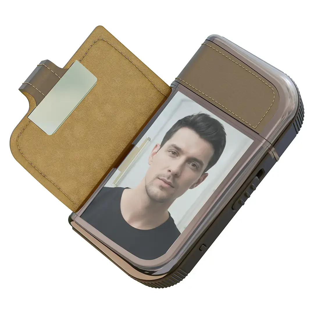 PORODO CLAVIS MULTI FUNCTIONAL SHAVER KIT BUILT IN TRIMMER AND MIRROR BROWN PDV3BR thumbnail 10