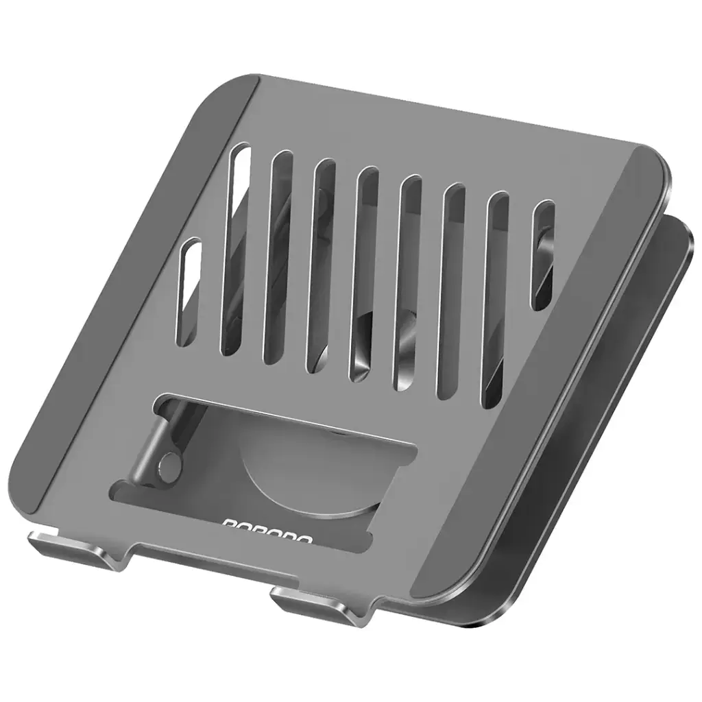 PORODO FOLABLE 360 DUAL USE LAPTOP STAND WITH MAGSAFE PHONE HOLDER GREY PDLSM360DKGY thumbnail 4