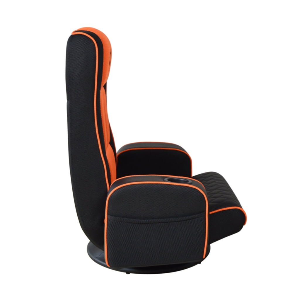 PORODO GAMING PREDATOR PRO GAMING SEAT WITH ARMREST CUPHOLDER 360 BLACK ORANGE PDX531 thumbnail 6