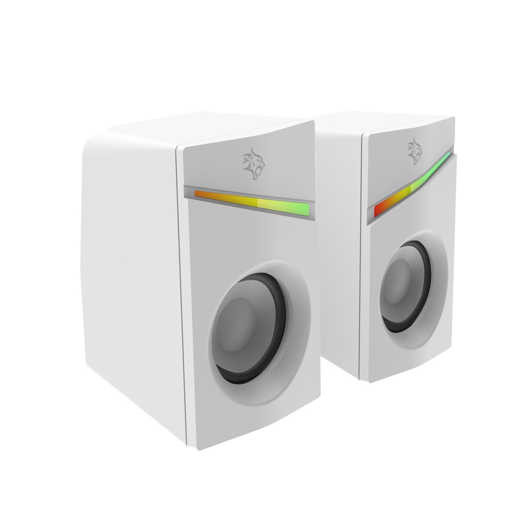 PORODO GAMING STEREO VOULME KNOB CONTROL GAMING SPEAKERS PDX543 WHITE PDX543-WH thumbnail 11