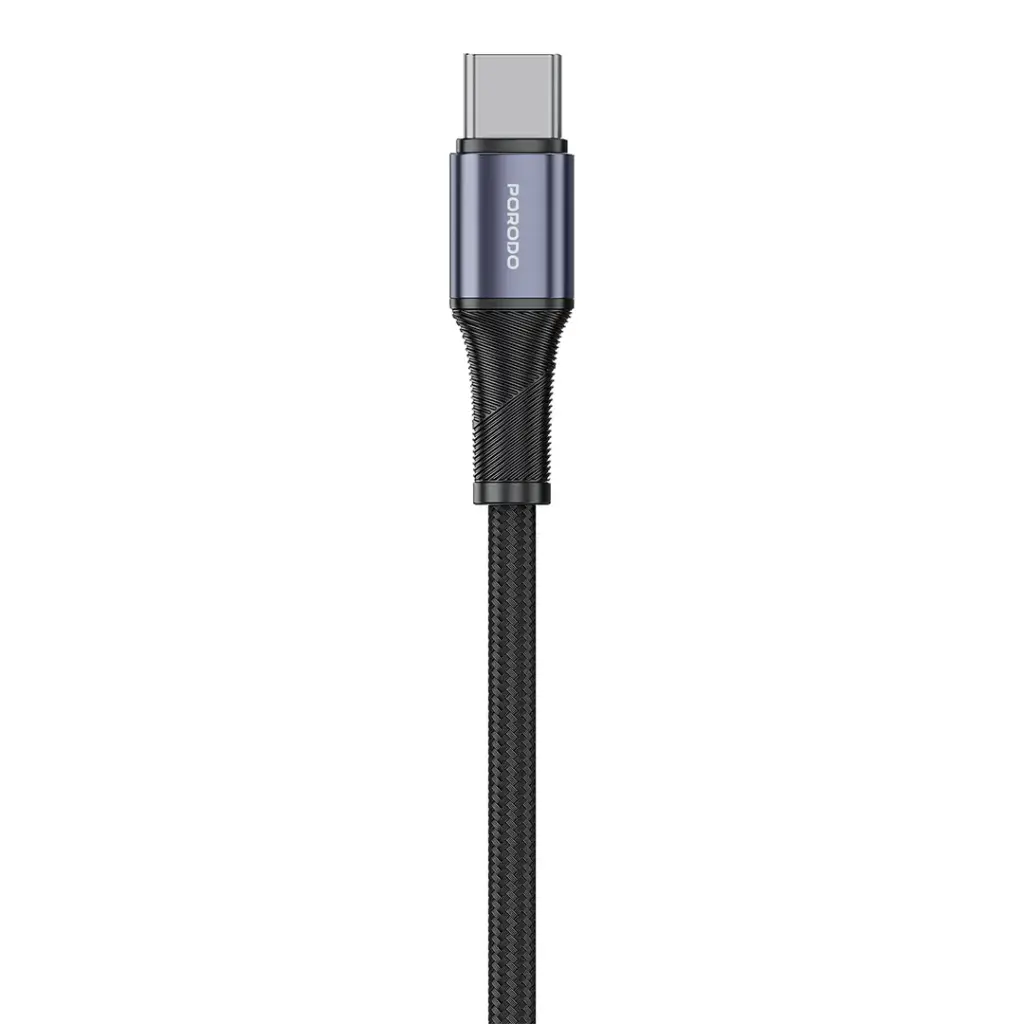 PORODO GAN 65W MULTI PORT WALL CHARGER WITH TYPE C TO TYPE C CABLE BLACK PDFWCH071CBK thumbnail 9