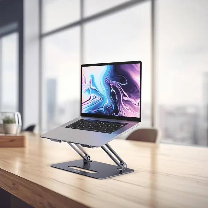 Porodo Adjustable Laptop Stand with Dual Cooling Fan thumbnail 3