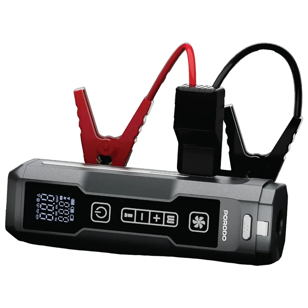 PORODO IGNATOV JUMP STARTER  AIR PUMP WITH HANDHELD VACCUM USB C RECHARGE BLACK PDJS41BK thumbnail 8
