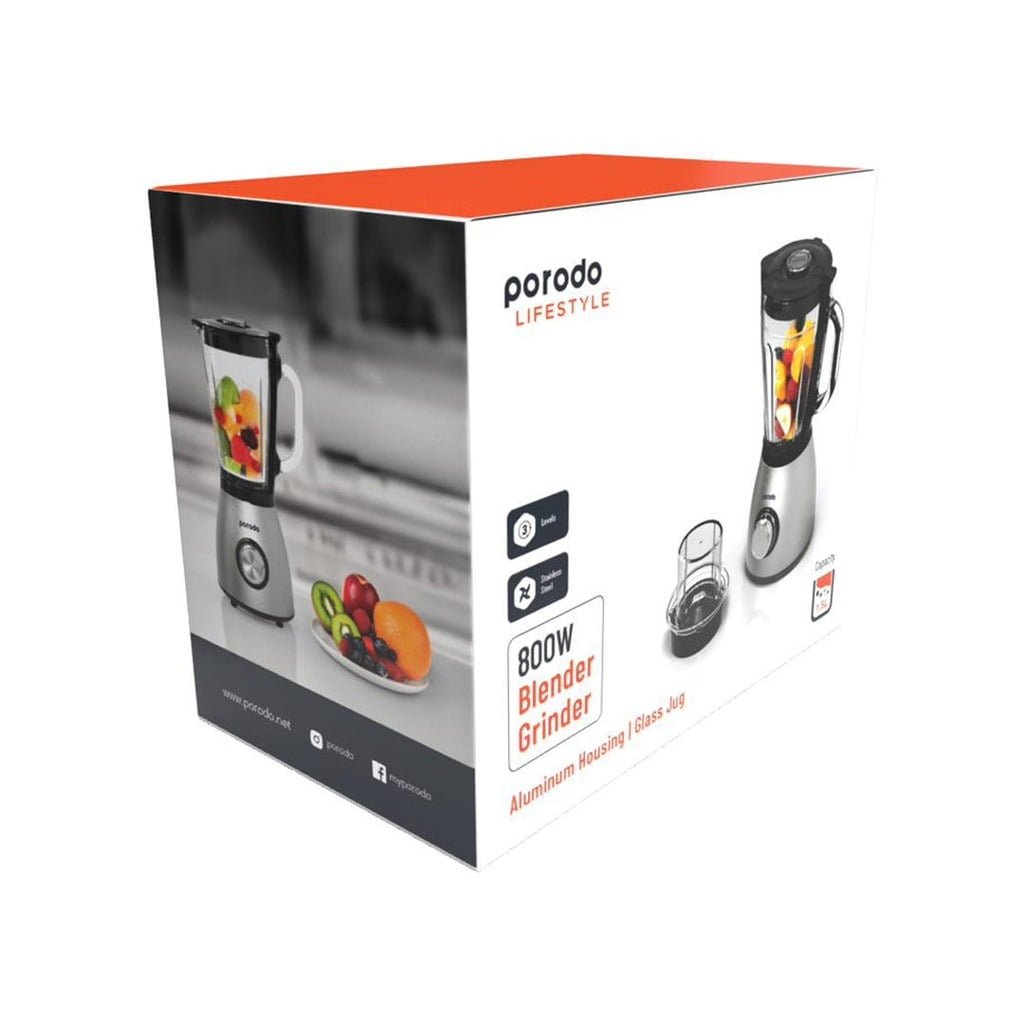 PORODO LIFESTYLE 800W BLENDER GRINDER BLACK PD-LSBLGR-BK thumbnail 7