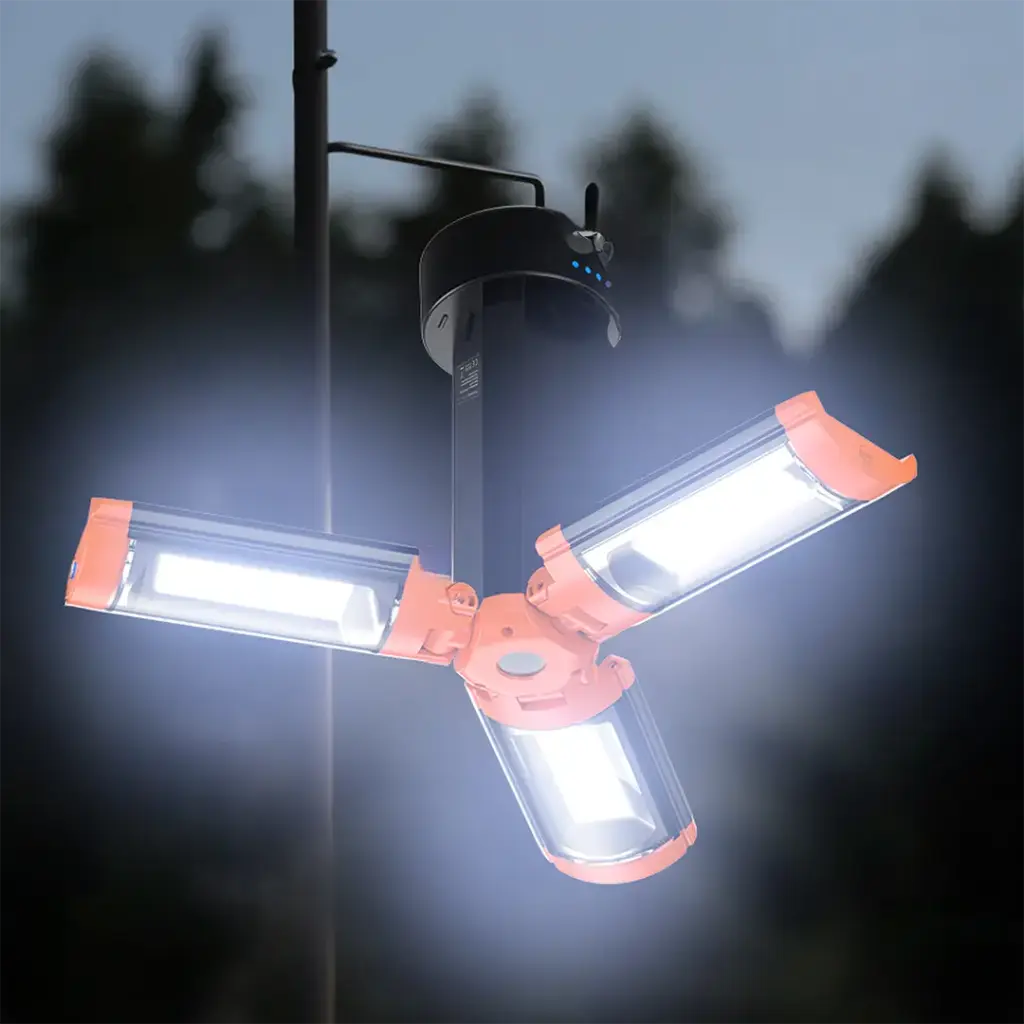 PORODO LIFESTYLE 9000MAH WORK LANTERN FOLDABLE MULTI MODE LED LIGHT ORANGE PDLFSTXQZ10OR thumbnail 10