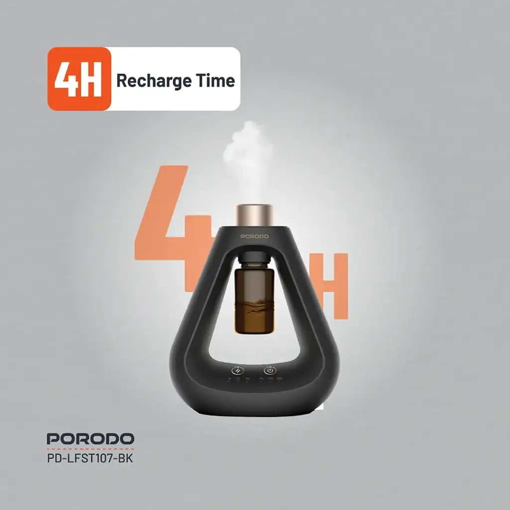PORODO LIFESTYLE AROMA SPHERE WATERLESS DIFFUSER BLACK PD-LFST107-BK thumbnail 23
