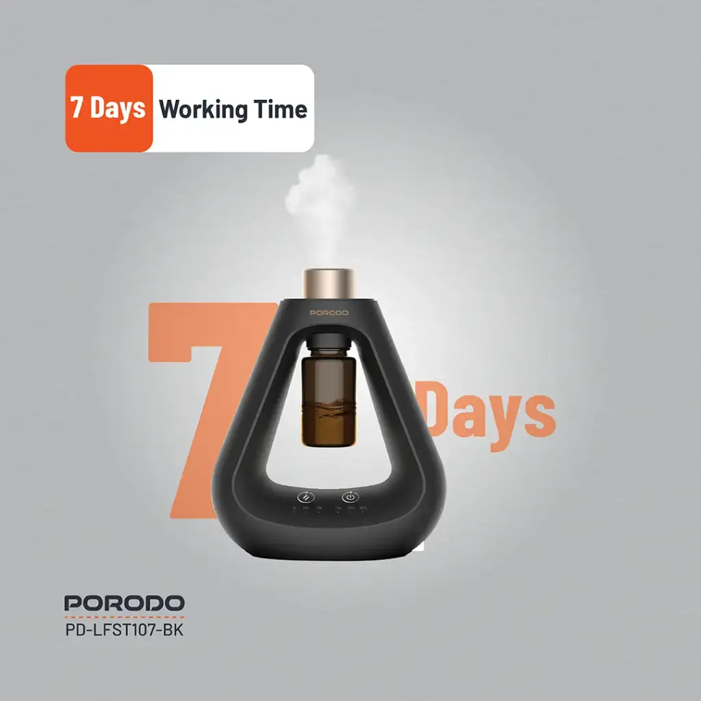 PORODO LIFESTYLE AROMA SPHERE WATERLESS DIFFUSER BLACK PD-LFST107-BK thumbnail 22