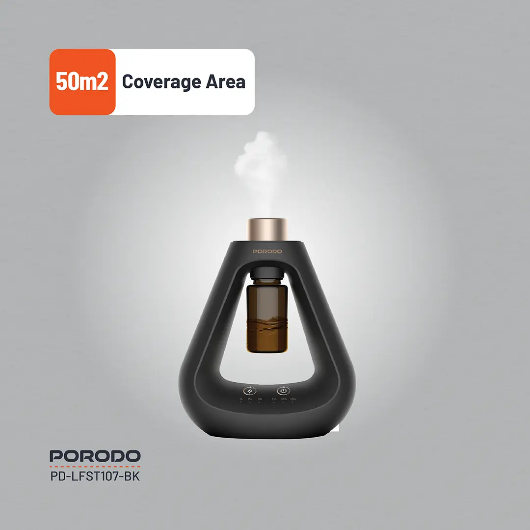 PORODO LIFESTYLE AROMA SPHERE WATERLESS DIFFUSER BLACK PD-LFST107-BK thumbnail 19