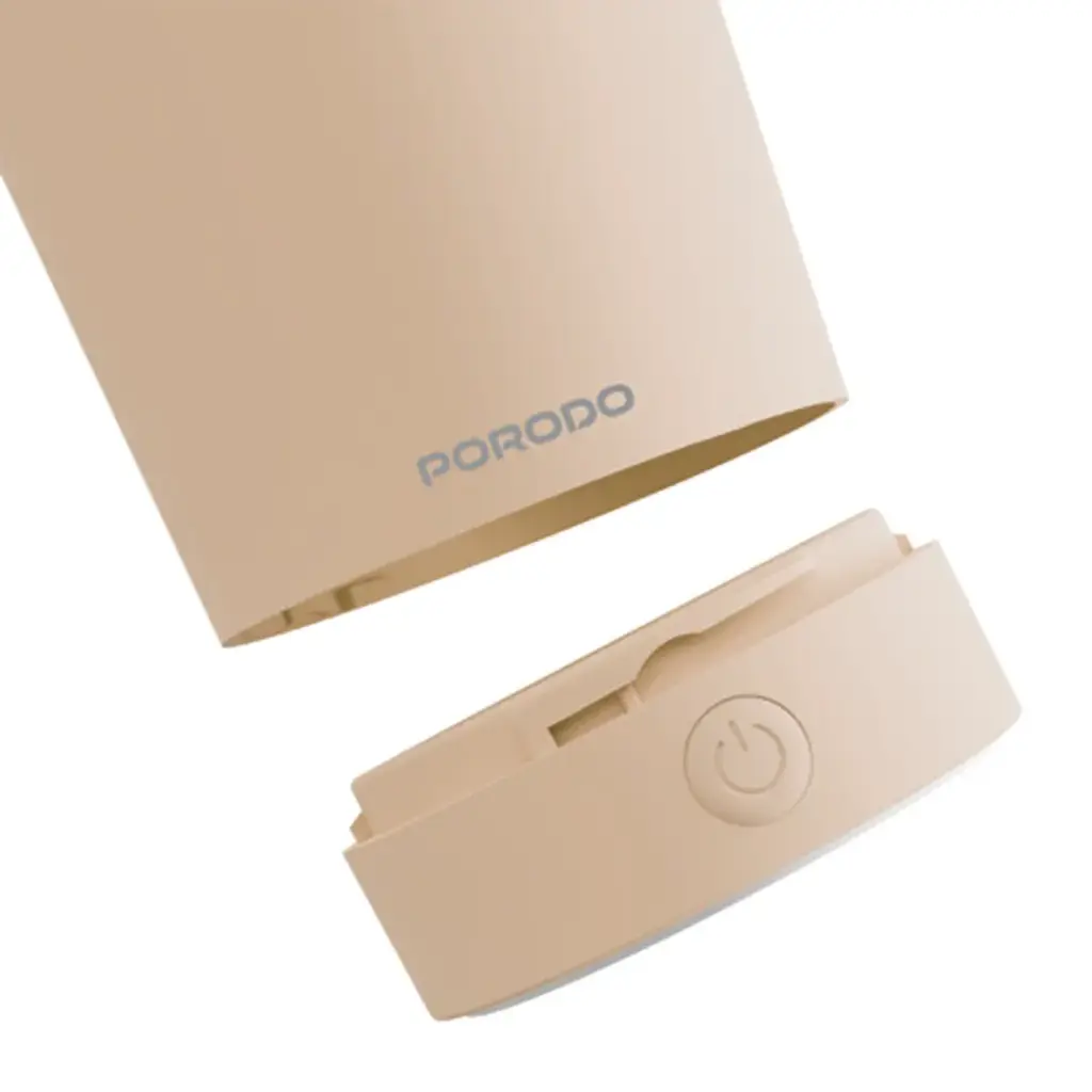 PORODO LIFESTYLE AUTOMATIC MAGNETIC STIRRING MUG HIGH SPEED MIXING CREAM PDSSMHQ168CM thumbnail 4