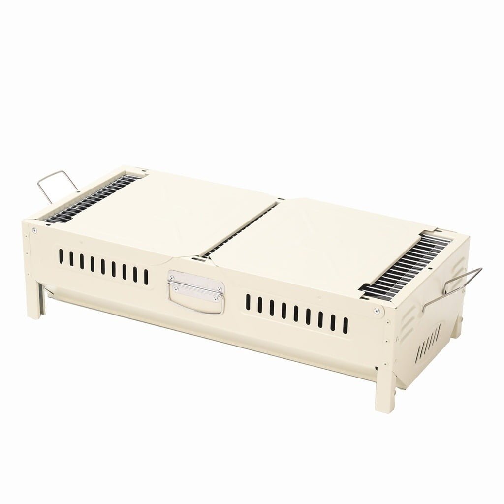 PORODO LIFESTYLE OUTDOOR BBQ GRILL DUAL WING DESIGN WHITE thumbnail 9