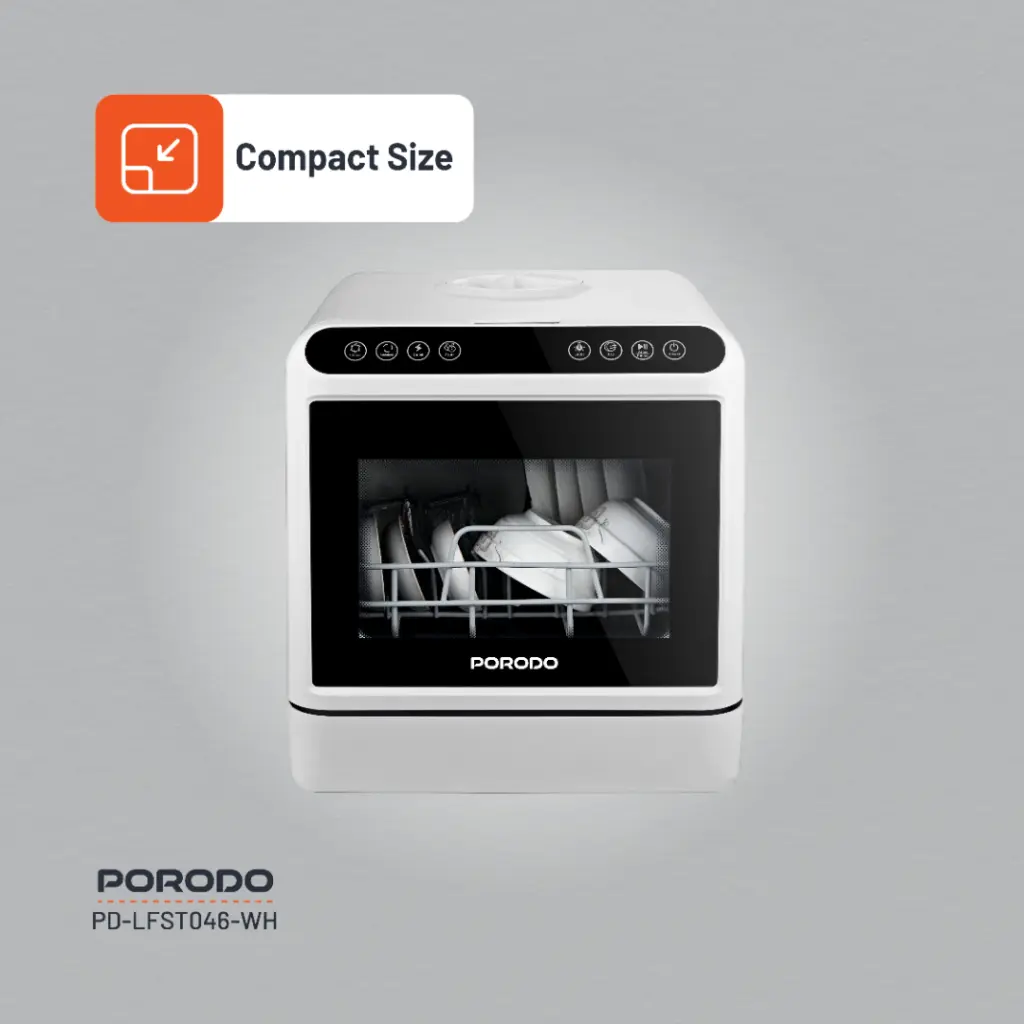 PORODO LIFESTYLE COUNTER TOP DISHWASHER WHITE LFST046-WH thumbnail 12