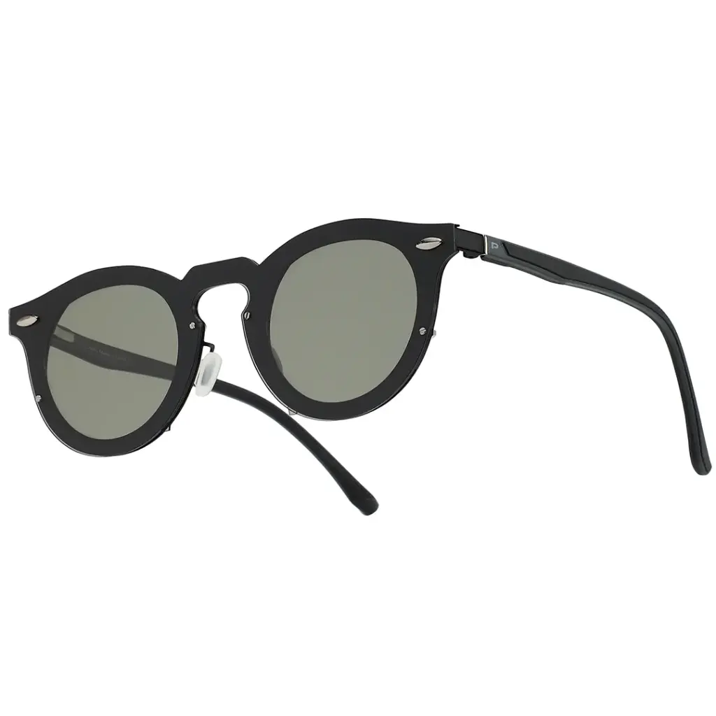 PORODO LIFESTYLE DALE ROUND FRAME SUNGLASSES BLACK PDLFST5201BK thumbnail 6