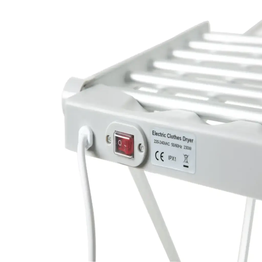PORODO LIFESTYLE ELECTRIC HEATED INDOOR CLOTHS DRYER SILVER PD-LFST037-SL thumbnail 3