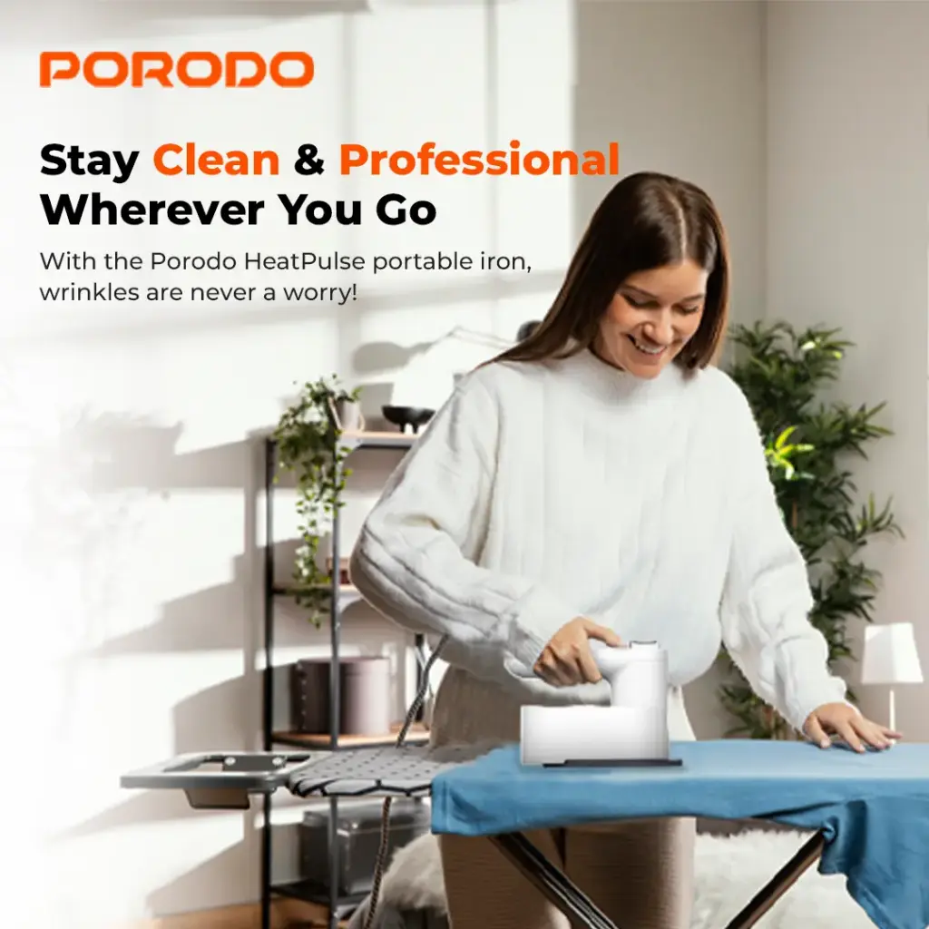 PORODO LIFESTYLE HEATPULSE PORTABLE STEAM IRON WHITE PDLFSTSIWH thumbnail 11