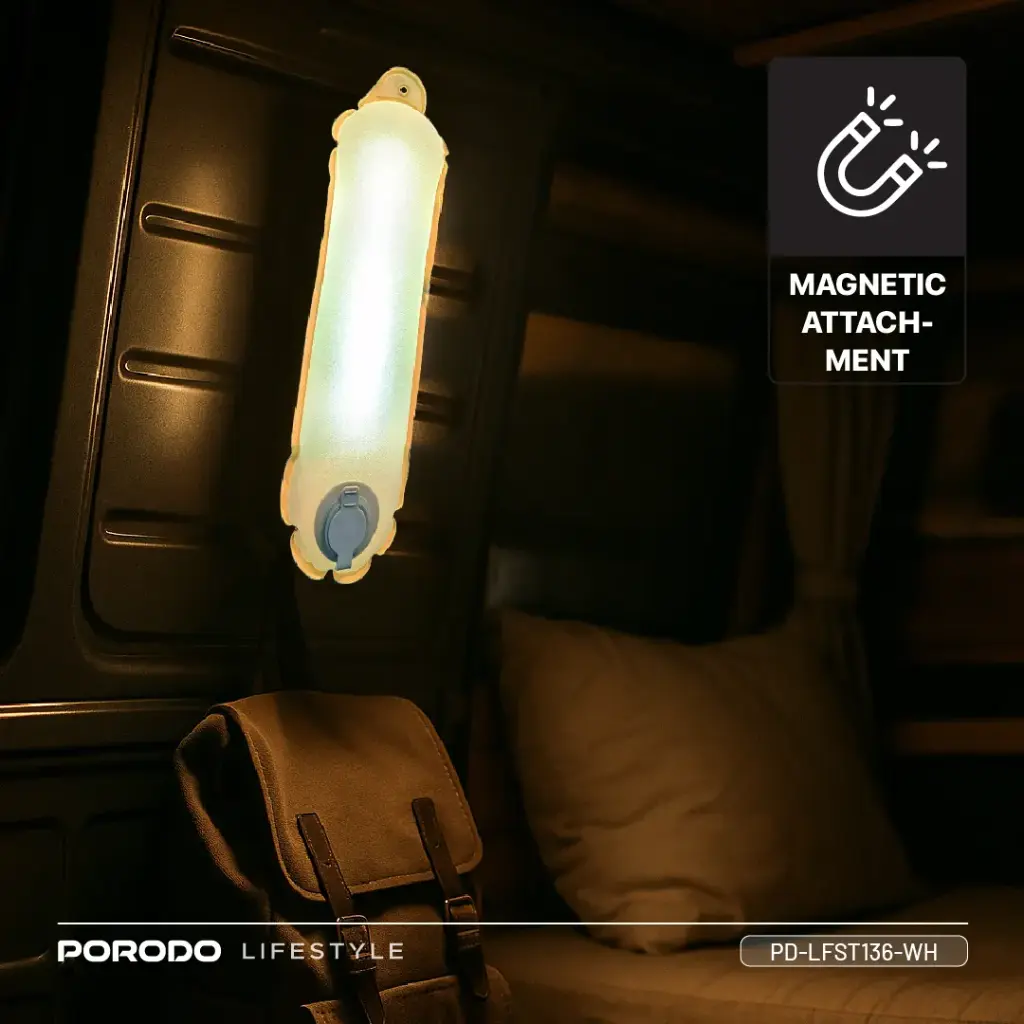 PORODO LIFESTYLE INFLATABLE OUTDOOR MAGNETIC TUBE LIGHT WHITE PD-LFST136-WH thumbnail 13