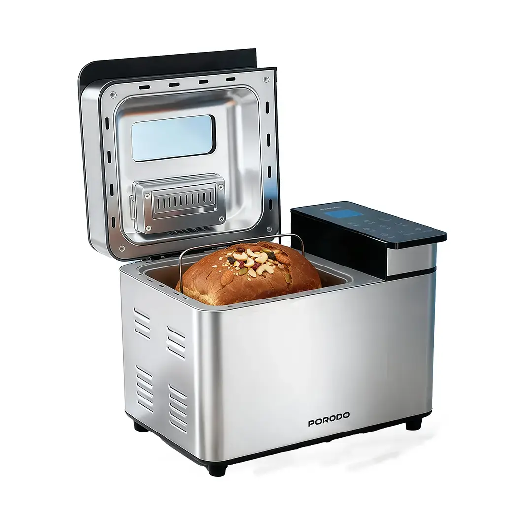 PORODO LIFESTYLE KHABAZ STAINLESS STEEL AUTOMATED BREAD MAKER BLACK PDLFSTBM9SLBK thumbnail 8
