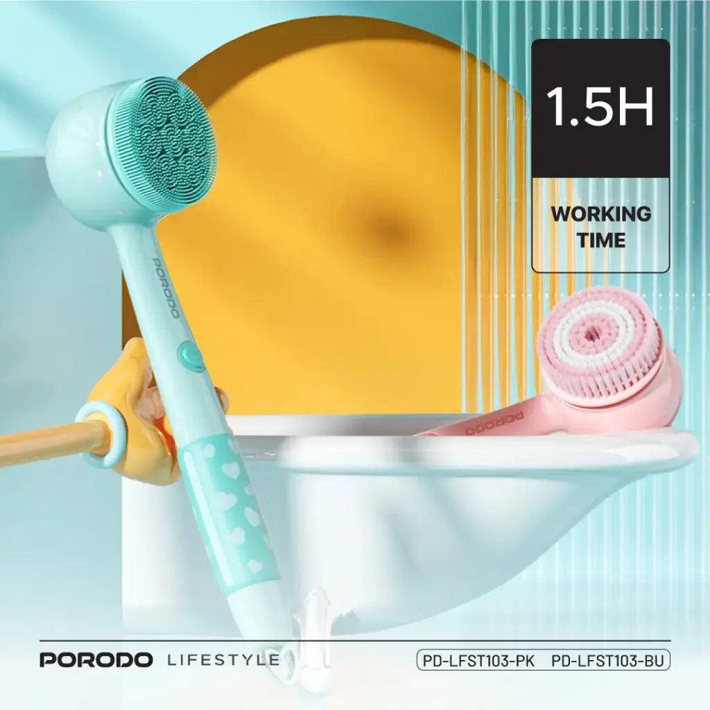PORODO LIFESTYLE KIDS ELECTRIC BATH BRUSH PINK PD-LFST103-PK thumbnail 12