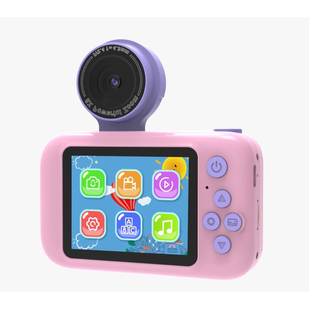 PORODO KIDS FLIP DIGITAL CAMERA WITH TRIPOD STAND PINK PD-LFST014-PINK thumbnail 8
