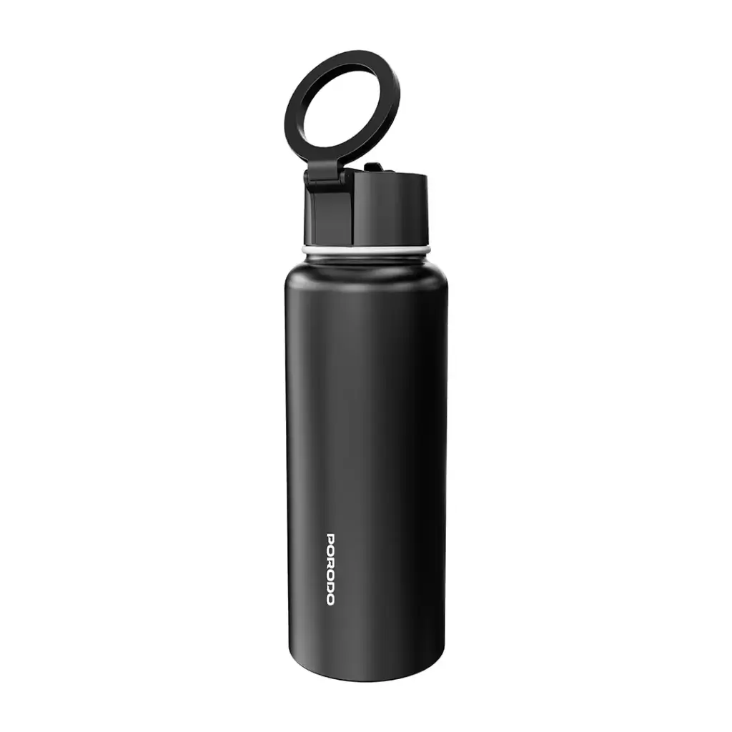 PORODO LIFESTYLE MAGNETIC MOUNT WATER BOTTLE BLACK PD-LFST134-BK thumbnail 4