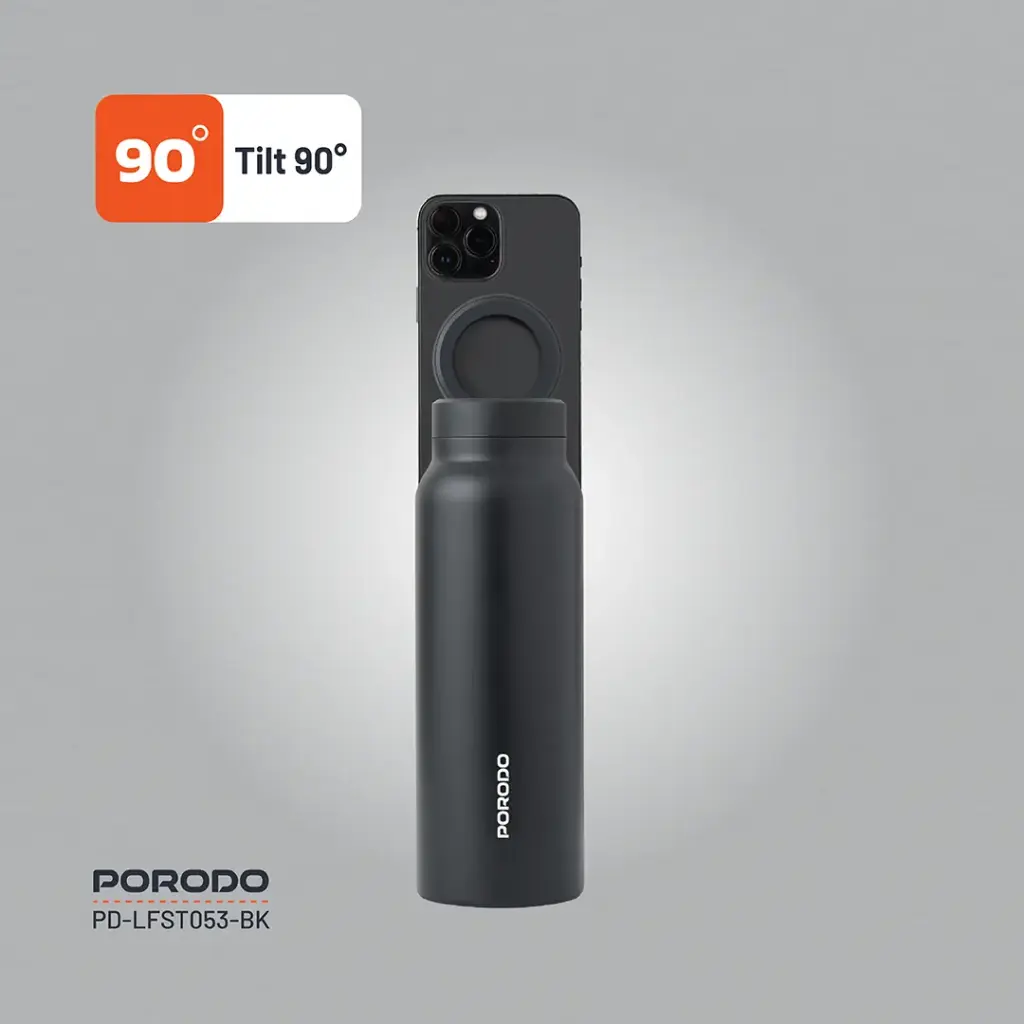PORODO LIFESTYLE MAGNETIC MOUNT WATER BATTLE BLACK PD-LFST053-BK thumbnail 3