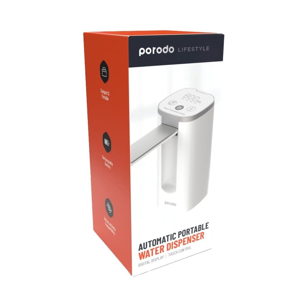 PORODO LIFESTYLE AUTOMATIC PORTABLE WATER DISPENSER WHITE PD-LFMWDD-WH thumbnail 3