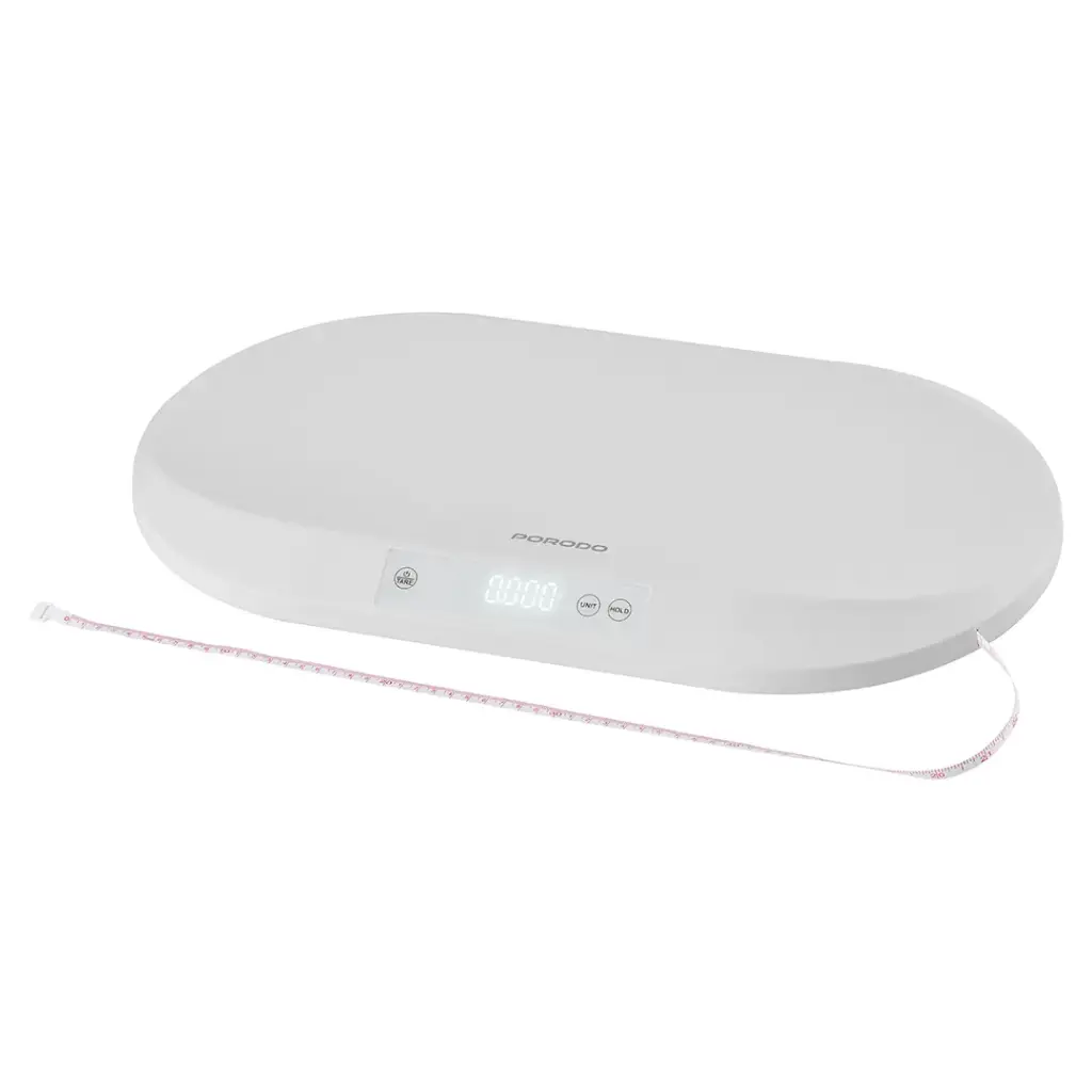 PORODO LIFESTYLE MINIMEASURE ELECTRIC DIGITAL BABY SCALE WHITE PDLFSTDC5HWH thumbnail 5