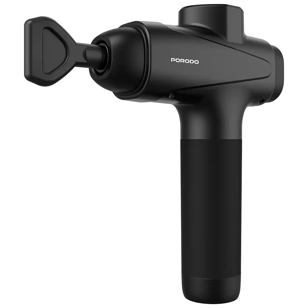 PORODO LIFESTYLE MULTI HEAD DEEP MASSAGE GUN BLACK PDLFSTNS066BK thumbnail 13