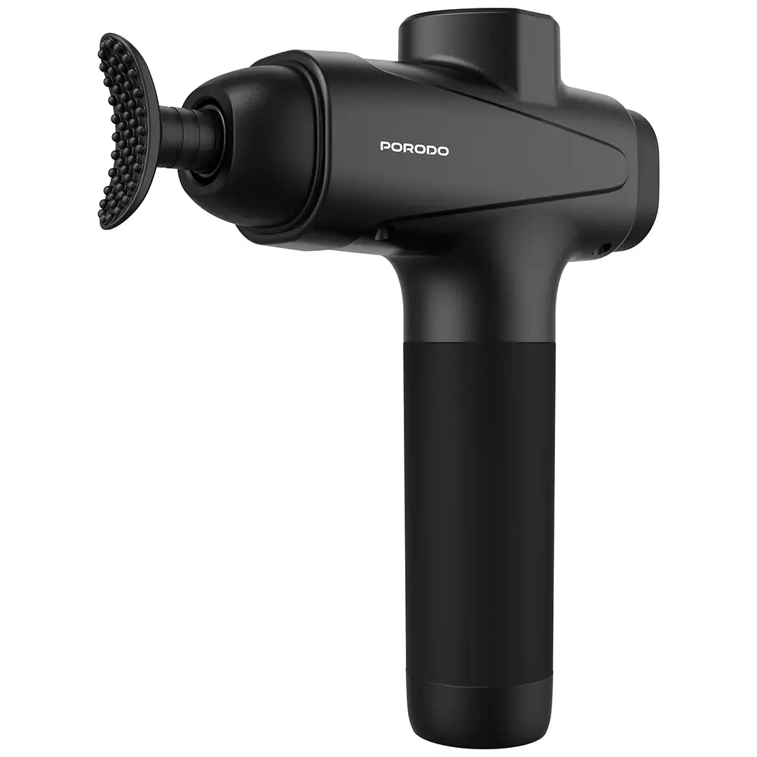 PORODO LIFESTYLE MULTI HEAD DEEP MASSAGE GUN BLACK PDLFSTNS066BK thumbnail 11