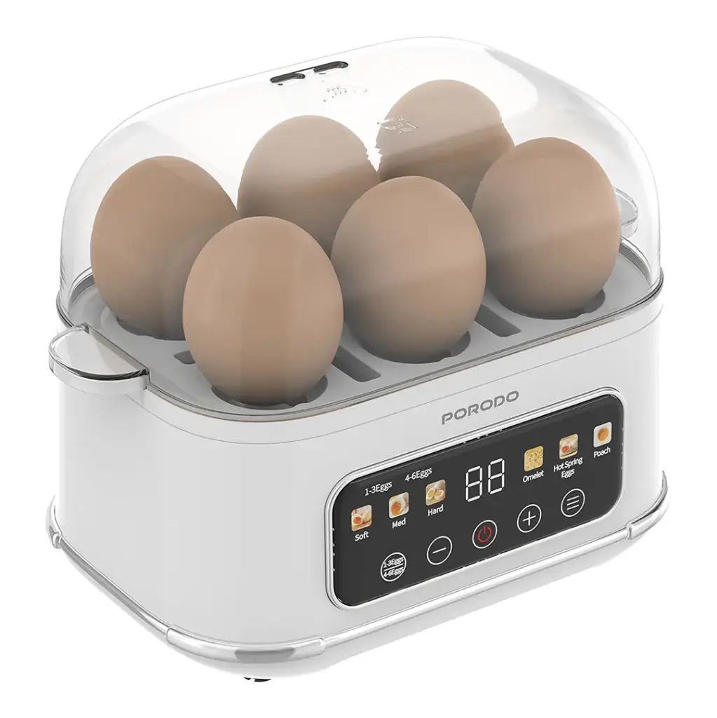 PORODO LIFESTYLE POACHER SMART ELECTRIC EGG BOILER WHITE PDLFSTEB808WH thumbnail 5