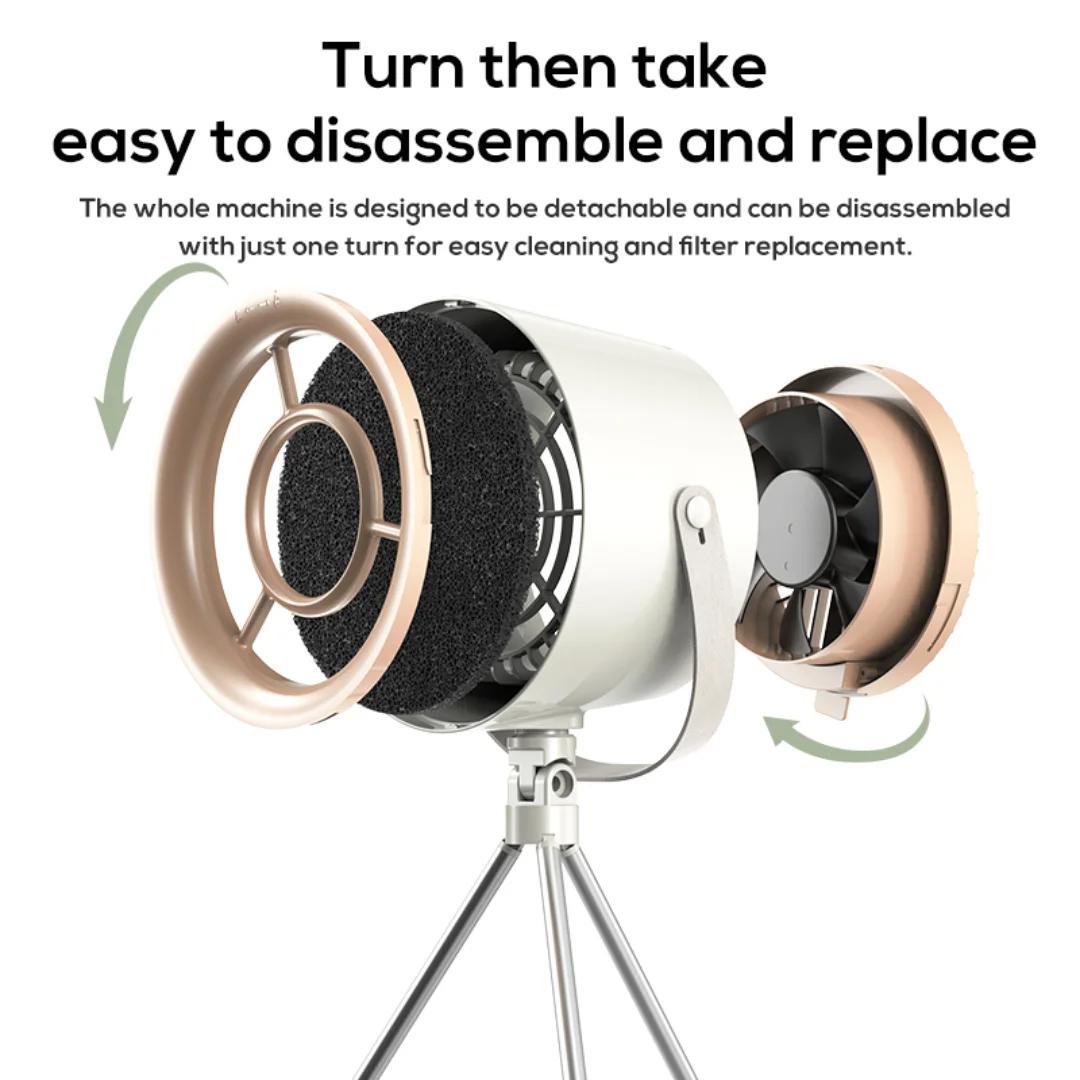 PORODO PORTABLE EXHAUST FAN BEIGE PD-LDMPMSE-BG thumbnail 10
