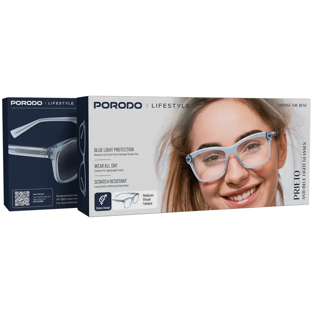 PORODO LIFESTYLE PRIETO ANTI-BLUE LIGHT GLASSES BLUE PDLFSTLS018BU thumbnail 7