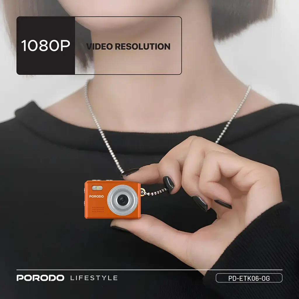 PORODO LIFESTYLE SNAP AND GO MINI DIGITAL CAMERA ORANGE PD-ETK06-OG thumbnail 13