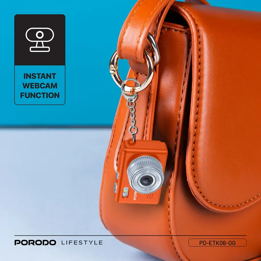 PORODO LIFESTYLE SNAP AND GO MINI DIGITAL CAMERA ORANGE PD-ETK06-OG thumbnail 5