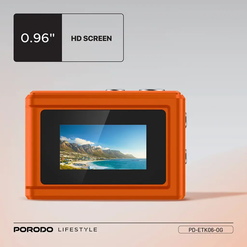 PORODO LIFESTYLE SNAP AND GO MINI DIGITAL CAMERA ORANGE PD-ETK06-OG thumbnail 10