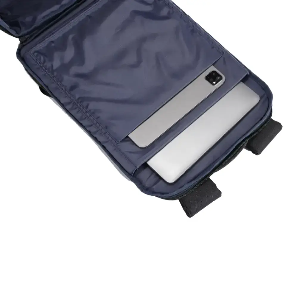 PORODO LIFESTYLE WATER RESISTANT PU BACK PACK WITH TYPE-C CHARGING PORT BLACK PD-LFST122-BK thumbnail 9