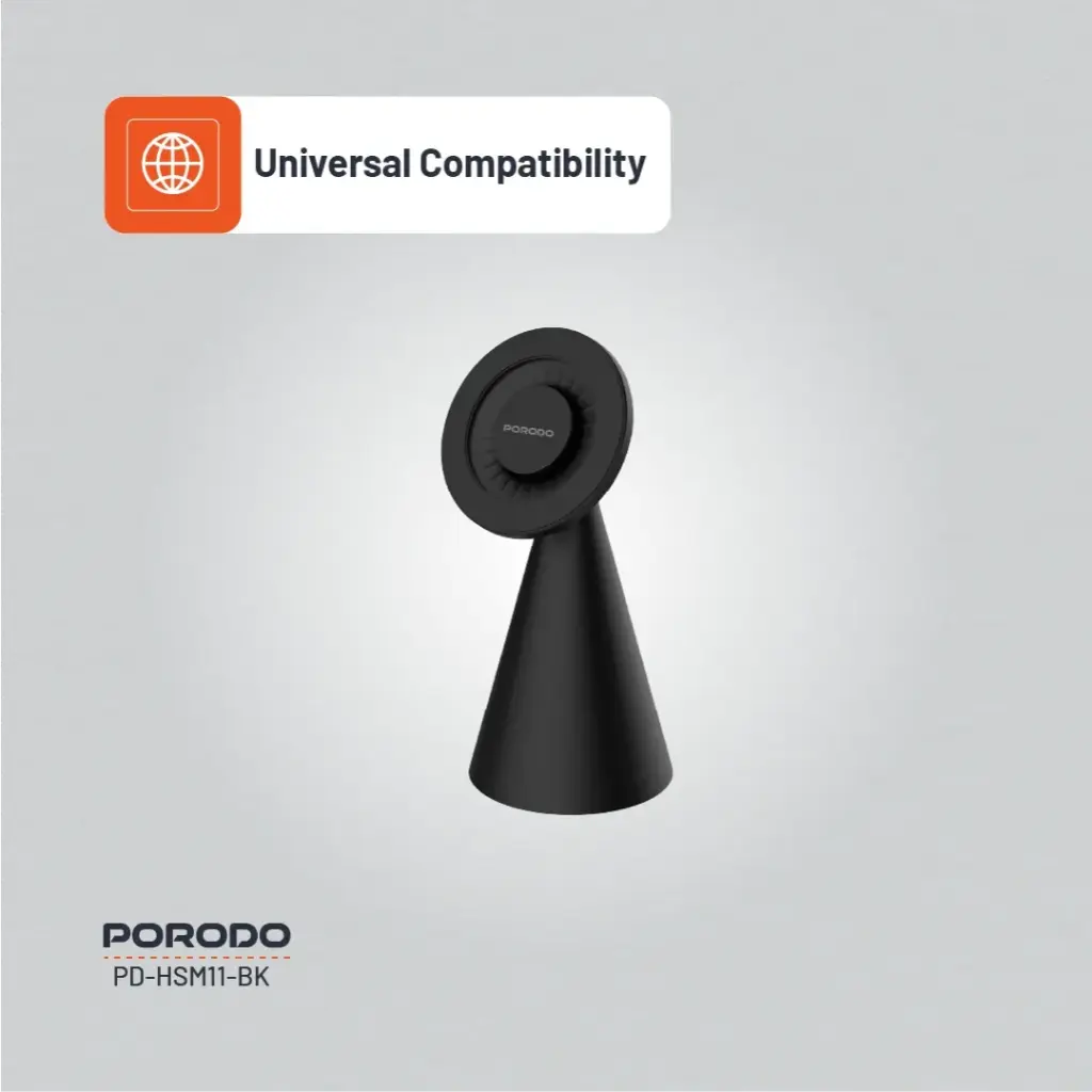 PORODO MAGSAFE MAGNETIC DESK MOUNT BLACK PD-HSM11-BK thumbnail 11
