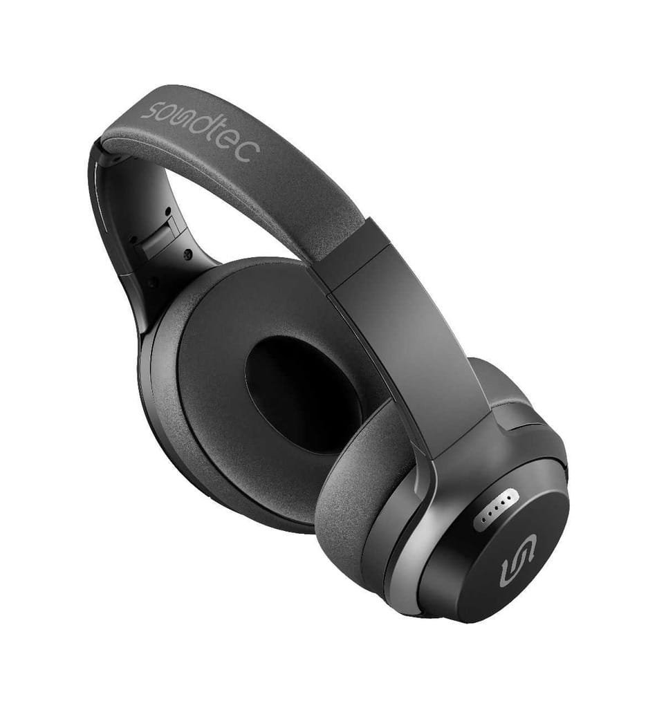 PORODO SOUNDTEC HUSH WIRELESS HEADPHONE BLACK PD-STWLEP012-BK thumbnail 3