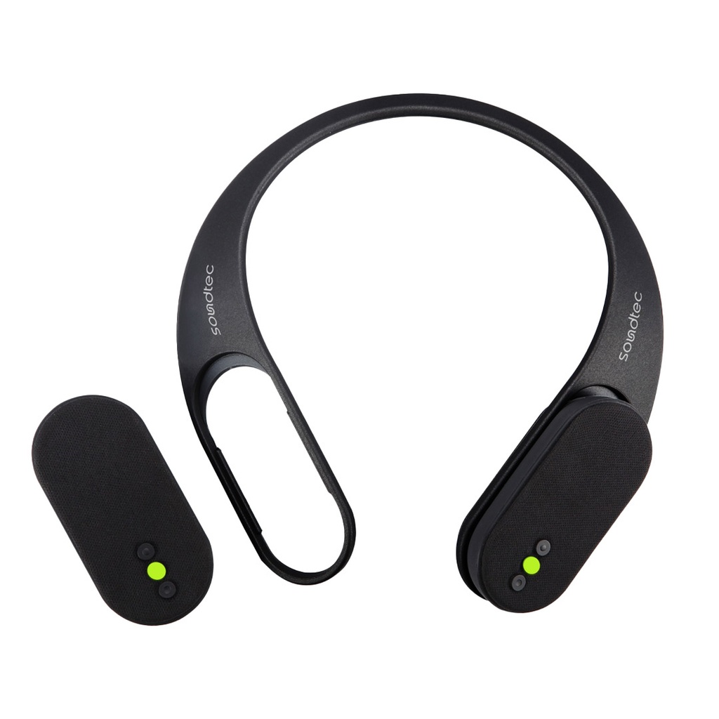 PORODO SOUNDTEC NECK AUDIO WIRELESS SPEAKER AND DETACHABLE DESIGN BLACK PD-STWLEP024-BK thumbnail 3