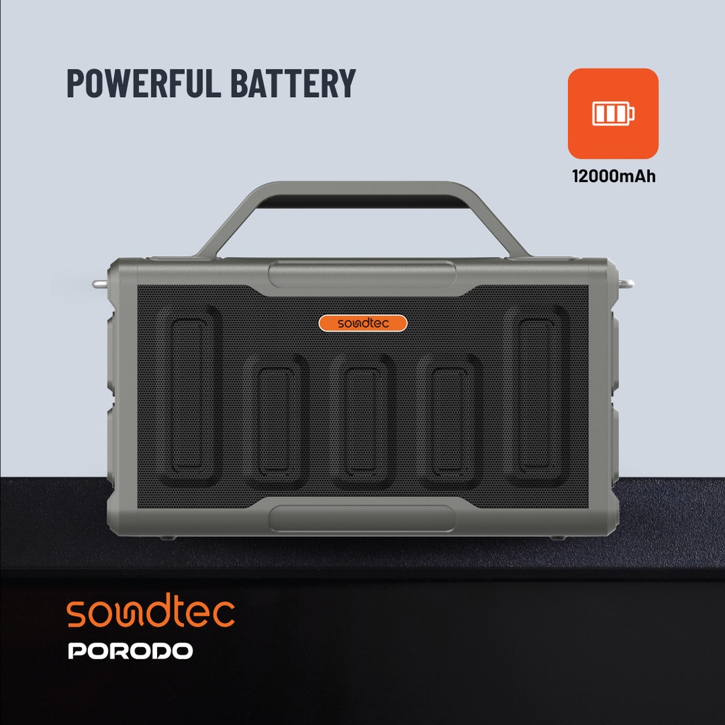 PORODO SOUNDTEC SURGE 2.2 CHANNEL PARTY BLACK SPEAKER PD-STPS100-BK thumbnail 15