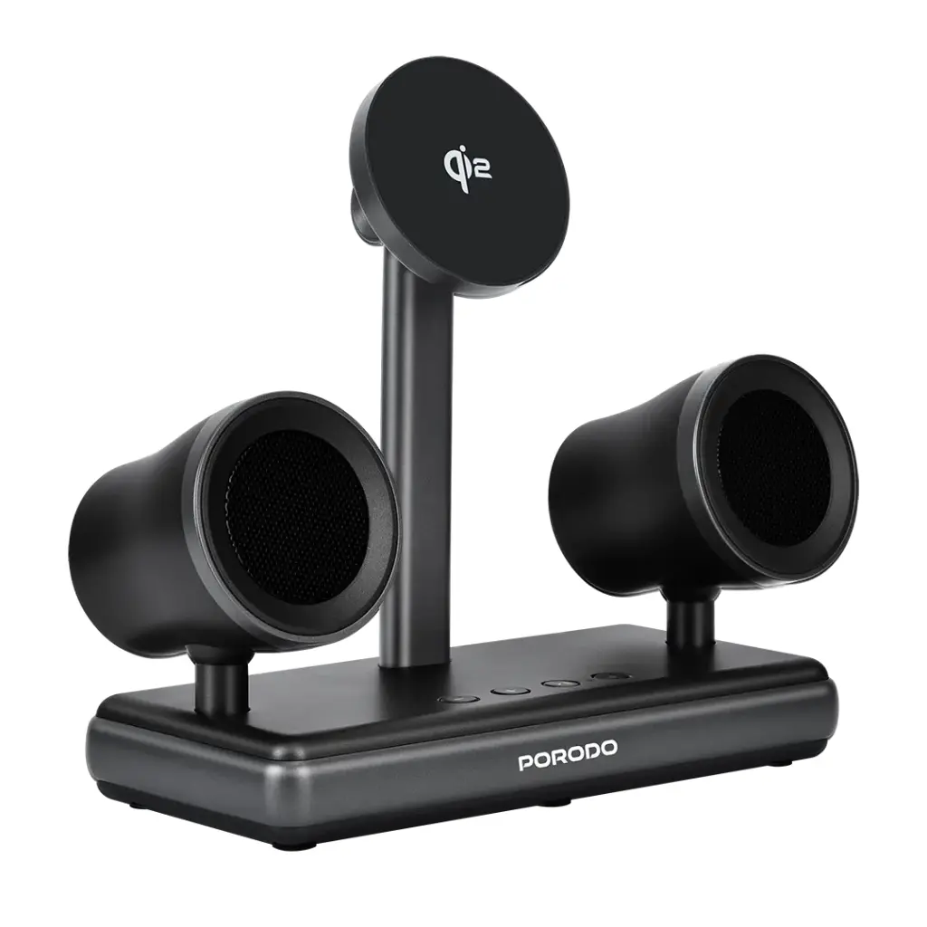 PORODO SPEAKER CHARGING DOCK BLACK PD-FWCH050-BK thumbnail 5