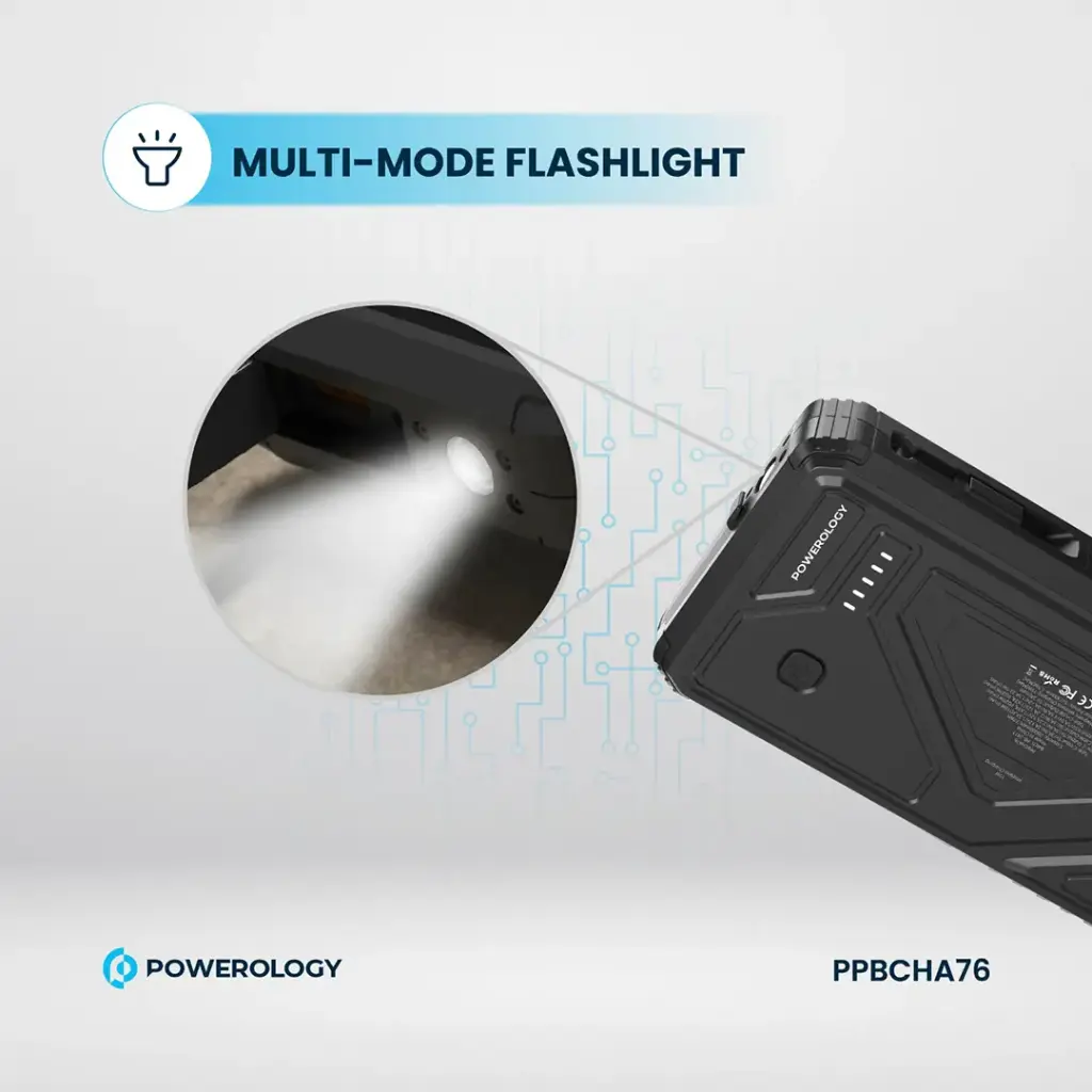 POWEROLOGY 20000MAH SOLAR WIRELESS CHARGING POWERBANK BLACK PPBCHA76 thumbnail 16