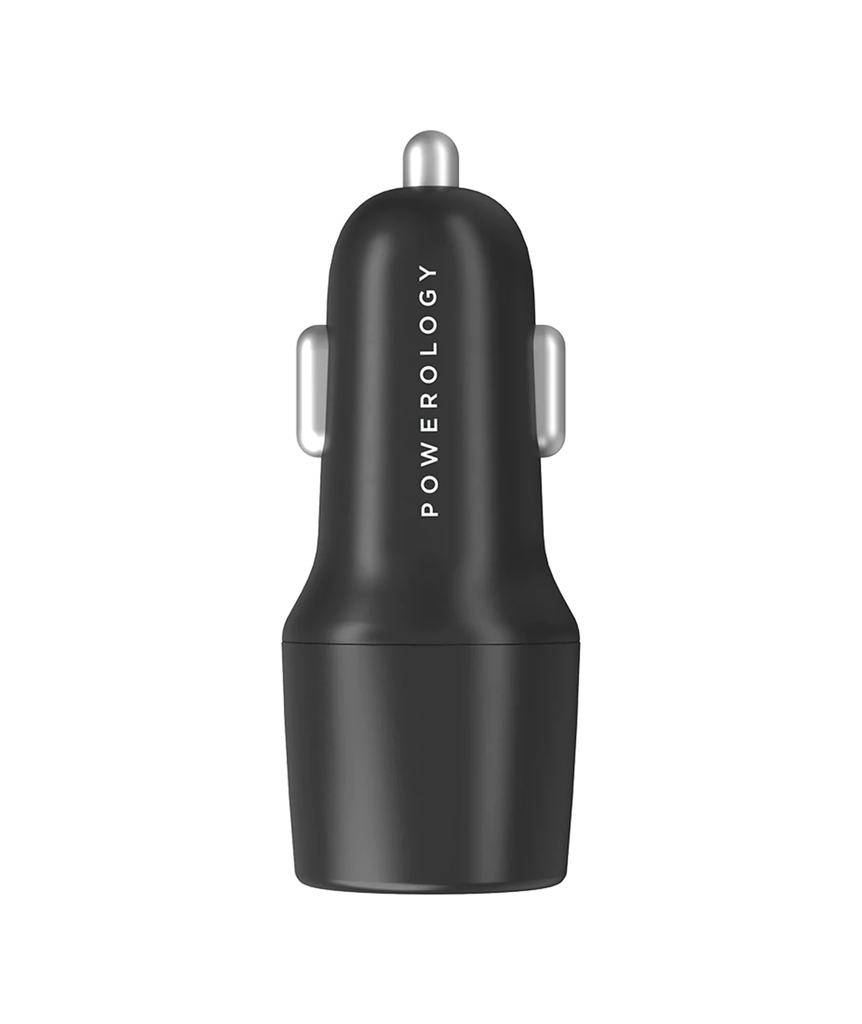 POWEROLOGY 55W ULTRA QUICK CAR CHARGER PD 35W 20W DUAL USB-C PCCSR006 thumbnail 4