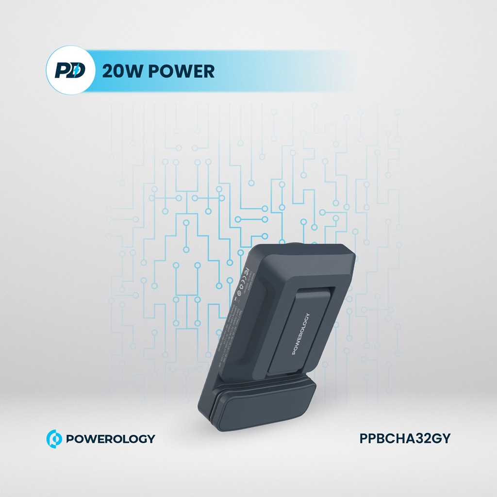 POWEROLOGY 5000MAH POWER BANK MAGSAFE CHARING AIR-VENT MOUNT 20PD GRAY PPBCHA32GY thumbnail 17